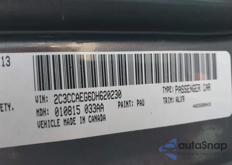 2013 Chrysler 300C из США, поврежденный, VIN 2C3CCAEG6DH620230